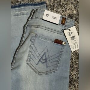 7 For All Mankind Light Blue Girls Jeans